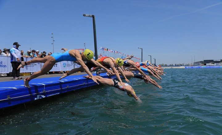 Samarqanddagi "Ipak Yo‘Li” Xalqaro Turizm Markazida Triatlon Bo‘Yicha Jahon Kubogi Bahslari Davom Etmoqda.